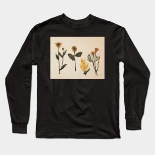 Golden Floral Long Sleeve T-Shirt